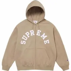 M/Supreme Champion Zip Up Hooded Sweat