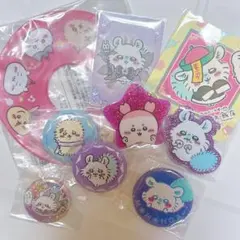 ちいかわ モモンガ 缶バッジ まじかるちいかわ ちいかわ飯店 コースター 特典のサムネイル