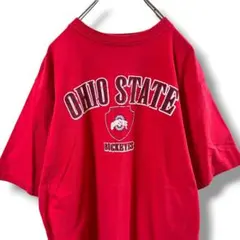 Y*J様 STARTER オハイオステート プリント 半袖 Tシャツ 赤のサムネイル