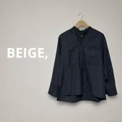 【最高級ウール100%】BEIGE, ベイジ スキッパーブラウス オンワード 4のサムネイル