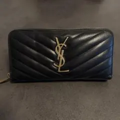 Saint Laurent サンローラン 長財布 キルティング ブラック - メルカリ