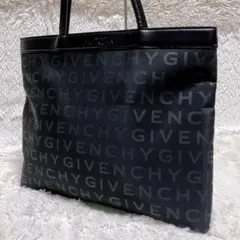 ♡美品♡GIVENCHY ジバンシィ トートバッグ ブラック ロゴ ナイロン 黒のサムネイル