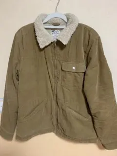 ブラウン コットンフリースジャケット