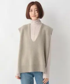 apart by lowrys 12Gラクーンコンニットベスト Vネック