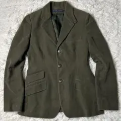 Ralph Lauren ラルフローレン ベロア調 ジャケット オリーブグリーン