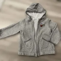 familiar フード付きグレー トレーナー ファミリア 90cm