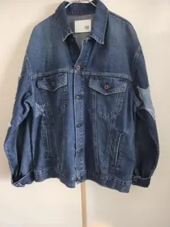 星刺繍オーバーサイズデニムジャケット