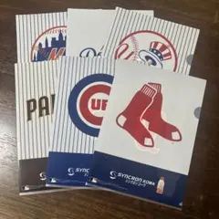 MLB メジャーリーグ６球団　シンクロンコーワ　クリアファイル　ファミマ