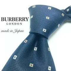 ★【極美品】 BURBERRY LONDON 小紋柄 ネクタイ ネイビー