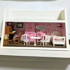 ミニチュアピンクのお部屋　エコクラフトミニチュア雑貨ドールハウスインテリア 玩具