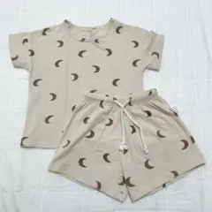 organic zoo風 月模様 セットアップ　月　韓国　コットン