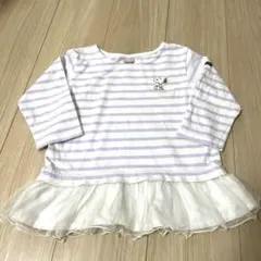 プティマイン スヌーピーボーダーカットソー