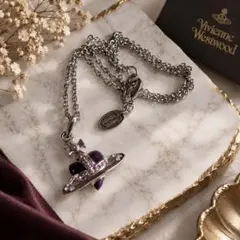 Vivienne Westwood ヴィヴィアン オーブ ネックレス パープル