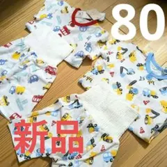 新品　ベビーパジャマ 車柄 半袖・ショートパンツセット