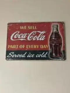 Coca-Cola コカ・コーラ ブリキ看板 レトロ