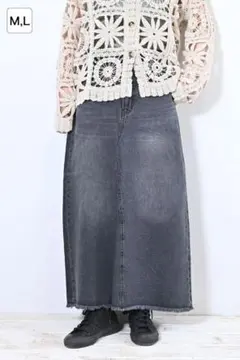 ハートマーケット　イージーデニムスカート