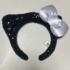 ハローキティ　カチューシャ　スパンコール　黒 USJのサムネイル