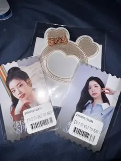 TWICE ダヒョン ワッペンステッカーとフォトカードセット