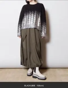 オズモーシス♡グラデーションケーブルニットプルオーバー