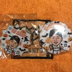 読売ジャイアンツ 石川達也 缶バッジ ウッドキーホルダー