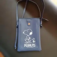 PEANUTS スヌーピー ショルダーバッグ ネイビー