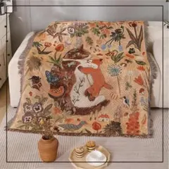 マルチカバー ブランケット ラグ タペストリー ソファー 油絵風 cat