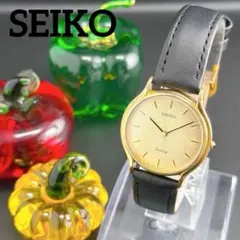 【希少・美品】オールドセイコー ドルチェ ゴールド クォーツ メンズ腕時計のサムネイル