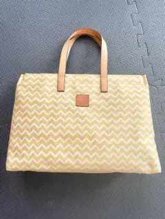 ミッソーニ　missoni トートバッグ　レザー　キャンバス　手提げ肩掛けのサムネイル