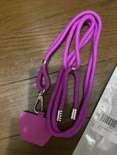 パープル ショルダー ストラップ ネック スマホ 首掛け 紫 iPhone