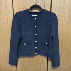 GU ツイーディーニットカーディガン