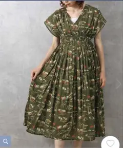 新品タグ付き♡Bleu Bleuet（ブルーブルーエ ）アニマル総柄ワンピースのサムネイル