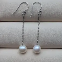 パールピアス　淡水真珠　バロック　s925　冠婚葬祭　デイリー 真珠　新品