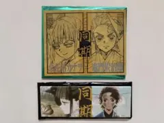 鬼滅の刃 立志編 「縁」ロング缶バッジ 二つ折りブロマイド 竈門炭治郎 カナヲ