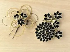 つまみ細工髪飾り