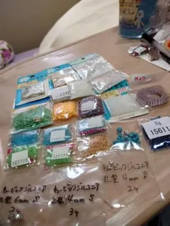 ビーズセット 多様なサイズと色