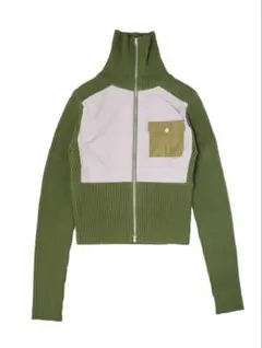 atmos pink リブニットカーキ 長袖