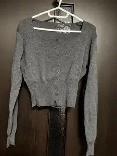 【coca】長袖薄手ニット グレー M