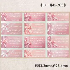 《シールB-205》サンキューシール 60片