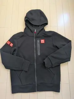 錦織圭 UNIQLO ブラック フード付きパーカー