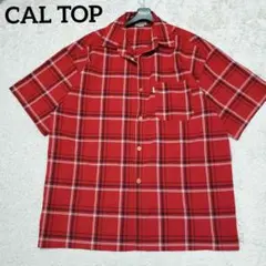 CALTOP キャルトップ 半袖チェックシャツ オーバービックシャツ2XL3XLのサムネイル