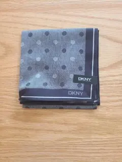DKNY ハンカチ ドット柄 グレー メンズ