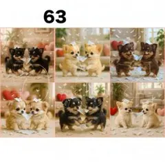 新柄‼️犬柄【63】パネル生地　チワワ