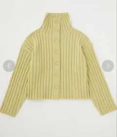 MOUSSY FRONT BUTTON WIDE RIB セーターのサムネイル