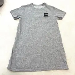 【The North Face】 140 グレー×ブラック 半袖ワンピース