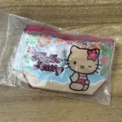 プールバック風ミニポーチ2 ハローキティ日焼け