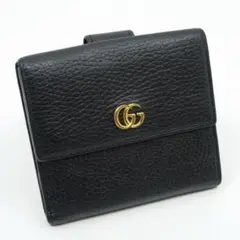 GUCCI GGマーモント 二つ折り財布 コンパクトウォレット ブラック 2のサムネイル