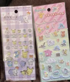 ポケピース　ポケモン　ぷっくりシールセット