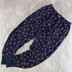 P177【美品】【近年モデル】ポロラルフローレン リブパンツ サルエル 濃紺 L