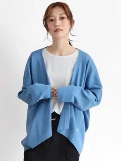 匿名　新品★ヤマダヤ　CLOVE クローブ　2wayスタイルカーディガン ブルー