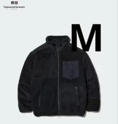 未使用 ユニクロ エンジニアドガーメンツ コンビネーションフリースジャケット黒M